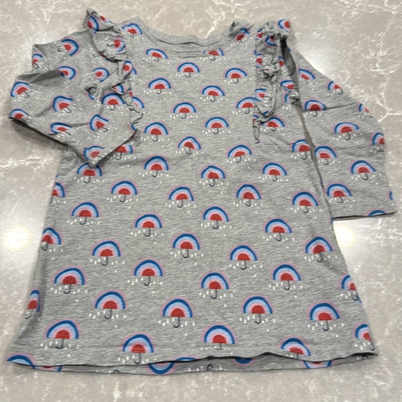 Tea Collection Dress Gray Umbrella Print Size 4T - Picture 6 of 7